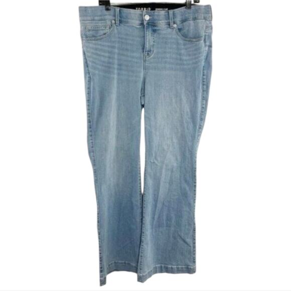 Torrid Bombshell Flare Premium Stretch High-Rise Jean in Valencia Plus‎ Size 22 - Picture 6 of 15